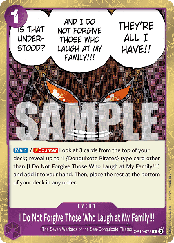 I Do Not Forgive Those Who Laugh at My Family!!! OP10-078@en
