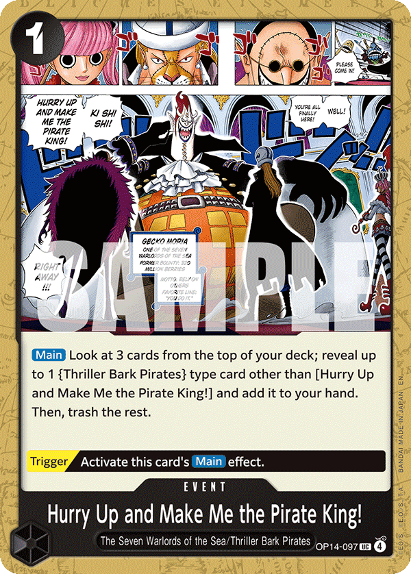 Hurry Up and Make Me the Pirate King! OP14-097@en