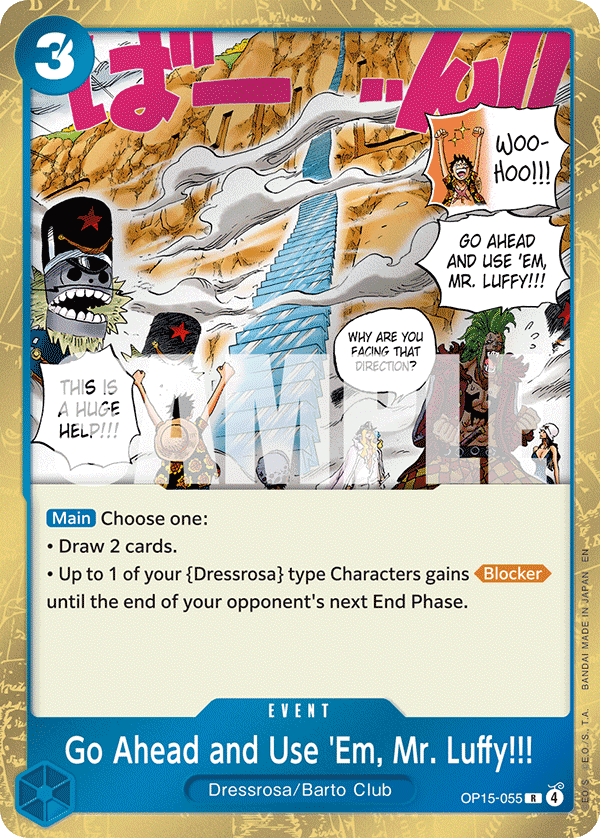 Go Ahead and Use 'Em, Mr. Luffy!!! OP15-055@en