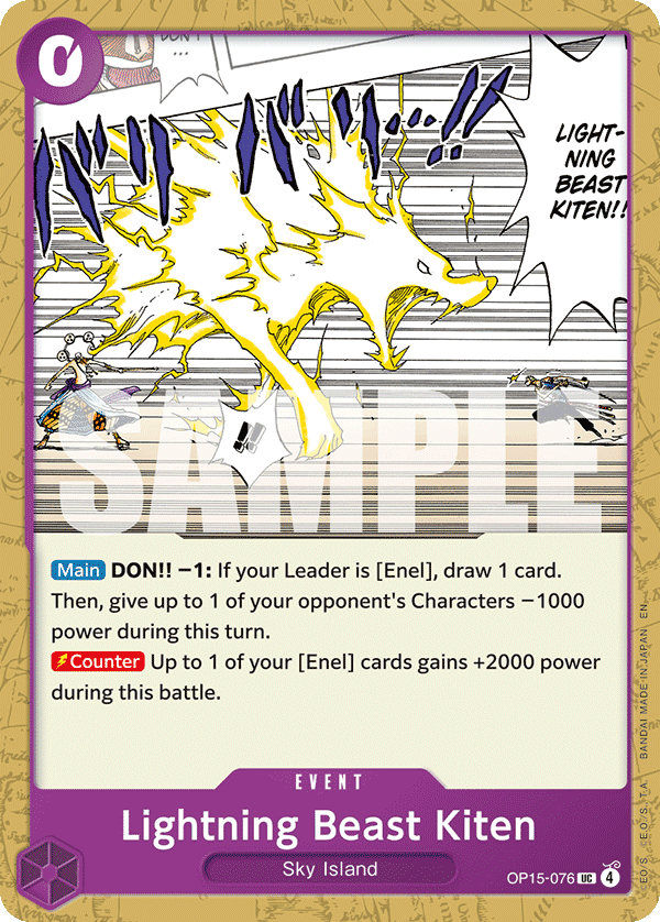 Lightning Beast Kiten OP15-076@en